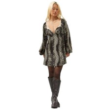 Urban outfitters Vivienne printed long sleeve mini dress Size M $80