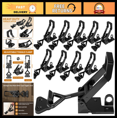 10-Pack Heavy Duty Toggle Clamps 1320lbs Capacity Adjustable Quick Release Latch