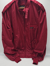 VTG 1980's Members Only Europe Craft Retro Burgundy Cafe Racer Jacket 50