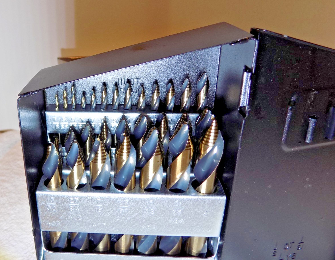 Vortex Drill Bit Set Unique Tip Geometry USA High Speed 3 Flat Shank Reduce Heat