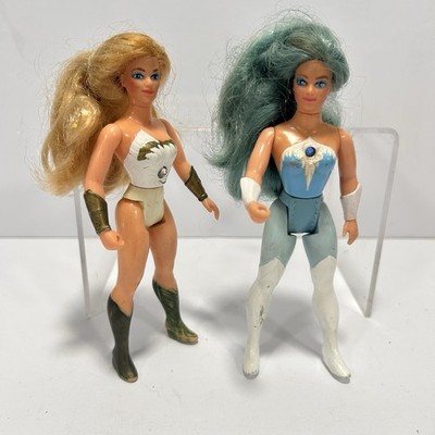 Vintage 1984 She-Ra Princess of Power Frosta And She-Ra Action Figure Dolls MOTU