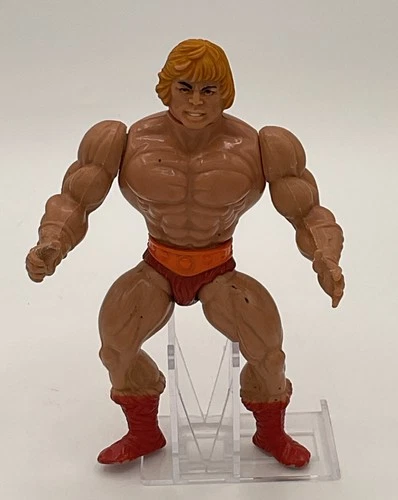 He-Man Figure Vintage 1981 Masters of the Universe Soft Head MOTU 6” Tall