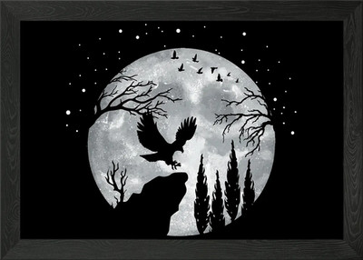 Adler gerahmtes Wandbild Poster Leinwanddruck Bild