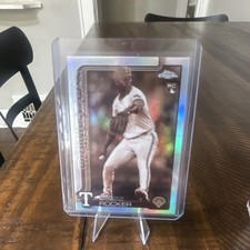 Topps 2025 Chrome Kumar Rocker Texas Rangers Rookie #73 Baseball Card. rookie card picture