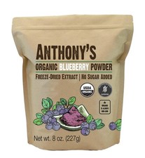 Anthony's Organic Blueberry Powder, 8 oz, Freeze-Dried, Gluten Free, 8 ounces