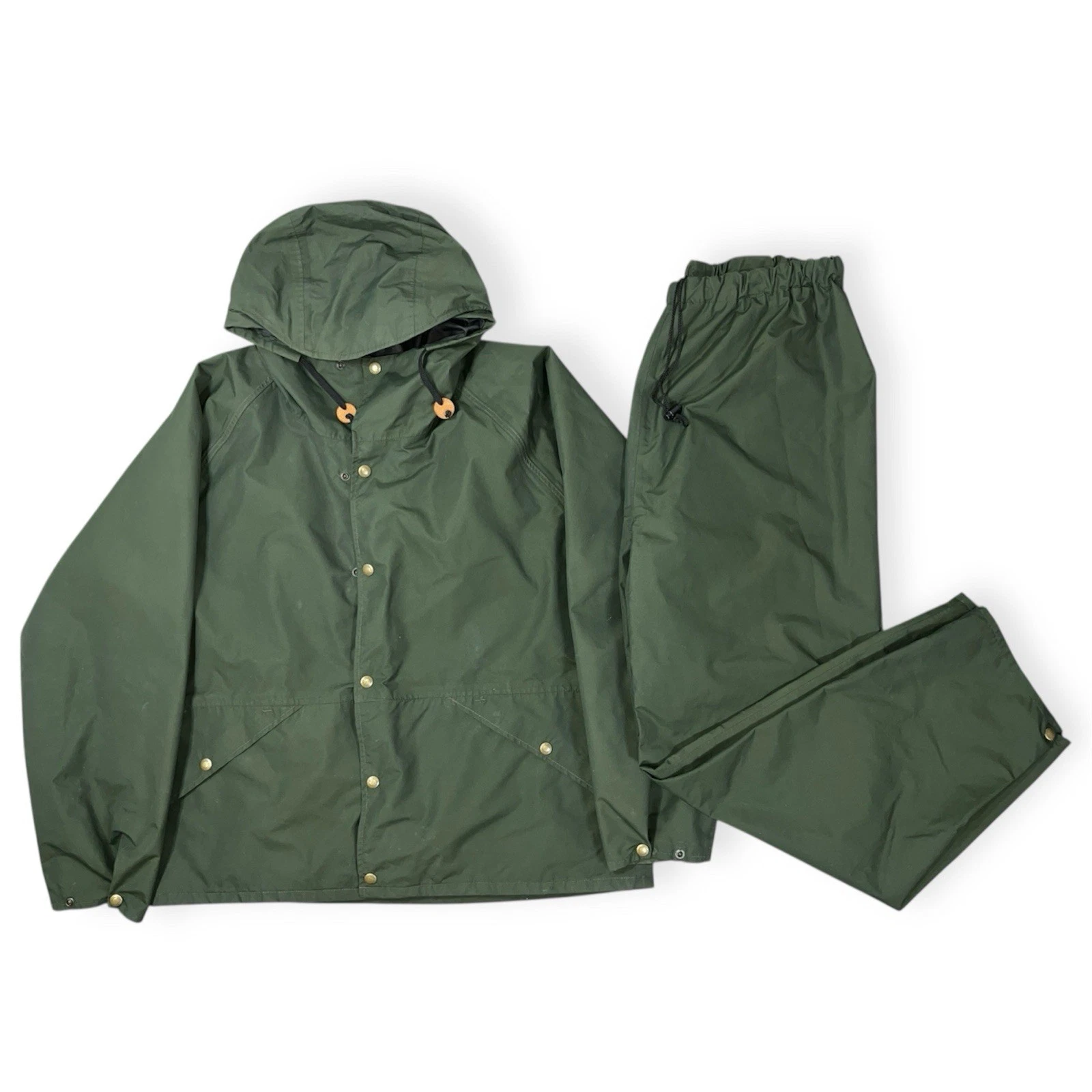 Vintage Cabelas Gore-Tex Waterproof Outdoor Fishing Rain Suit Olive Green Large
Opens in a new windo