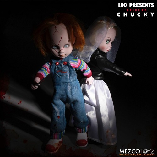 Mezco Toyz LDD Living Dead Dolls Bride of Chucky Chucky Tiffany Set New In Hand - Bild 4 von 8