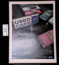 1969 FORD DEALER USED CARS AND TRUCKS Buy Used with Confidence Print Ad 46532