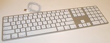 Apple Wired Aluminum USB Keyboard with Numeric Keypad Used A1243