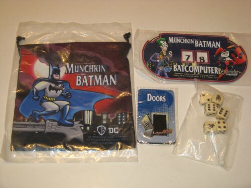 Batman Munchkin SW w/Kickstarter extras dice bag Batcomputer Steve Jackson Games - Picture 3 of 3