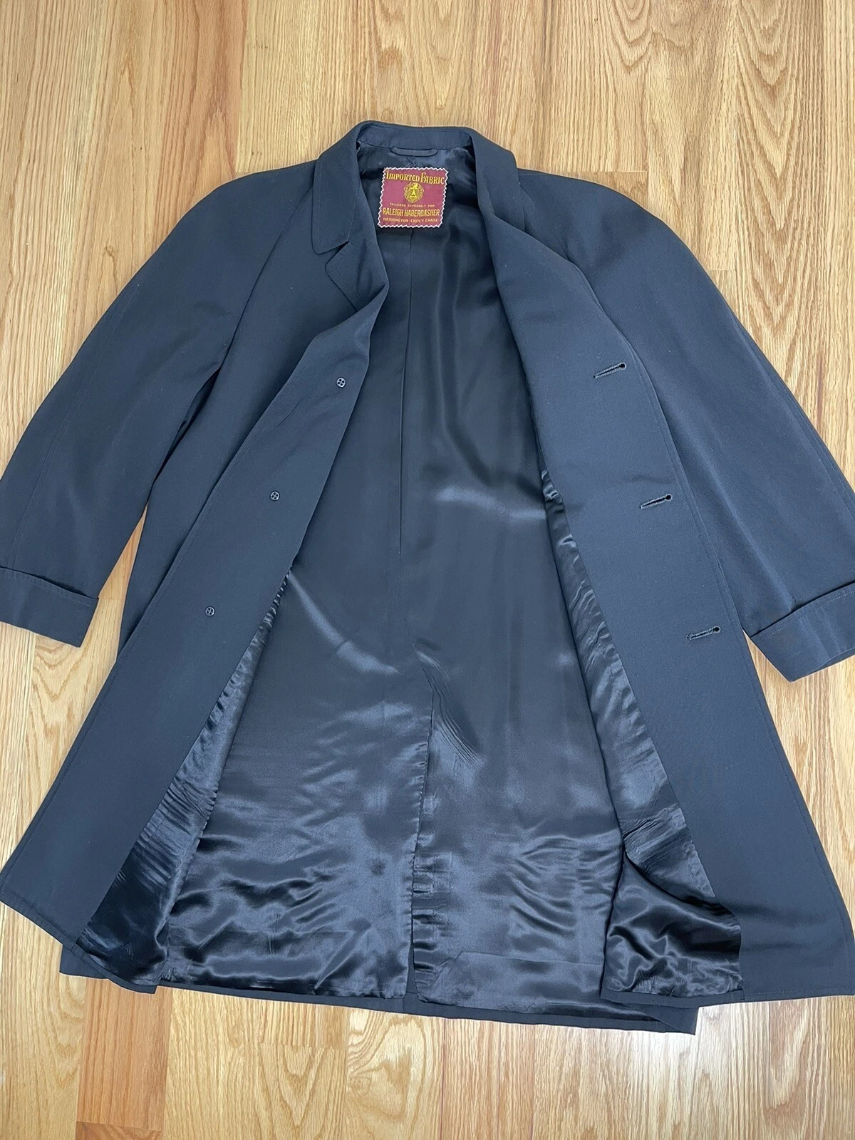 VTG 1950's Raleigh Haberdasher Washington Chevy Chase Coat M ~43-44 Amalgameted image 2
