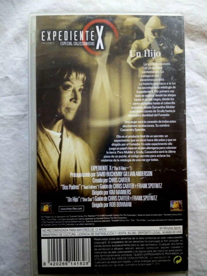 The x Files : Un Son Tape VHS Pal Spanish - Image 3 of 4