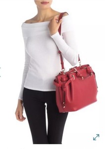 greta large pebbled leather satchel