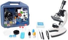 28 Pc Microscope Set 1200x With Black Carry Case Explore The World Observation