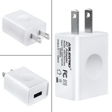 White USB AC DC Adapter Charger For 5V 1A Wall Power Home House Charging