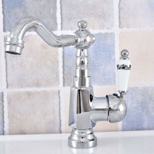 Chrome Brass Single Handle/Hole Swivel Kitchen Faucet Sink Mixer Tap 2sf638