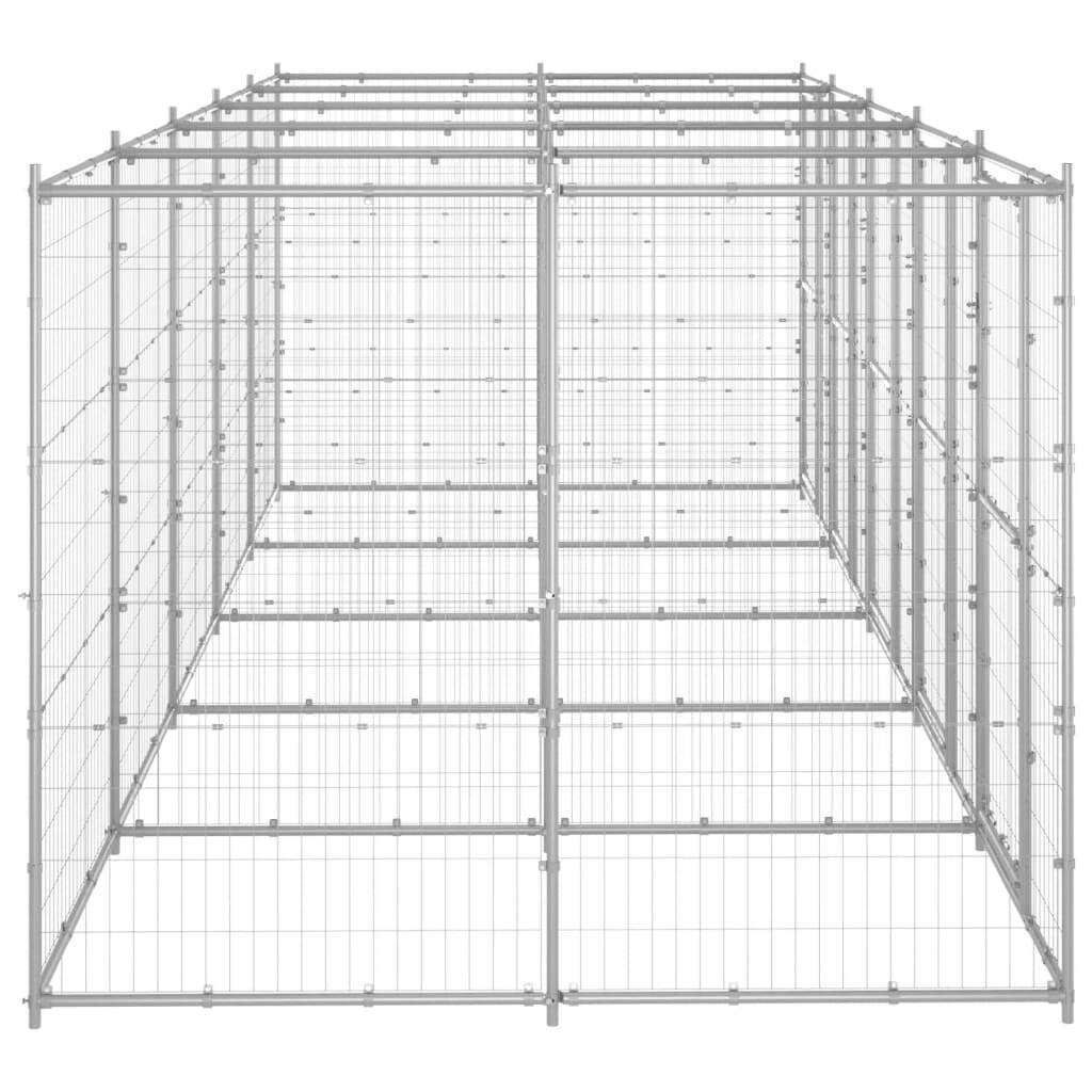 Outdoor Dog Kennel Galvanised Steel 12.1 m² eBay