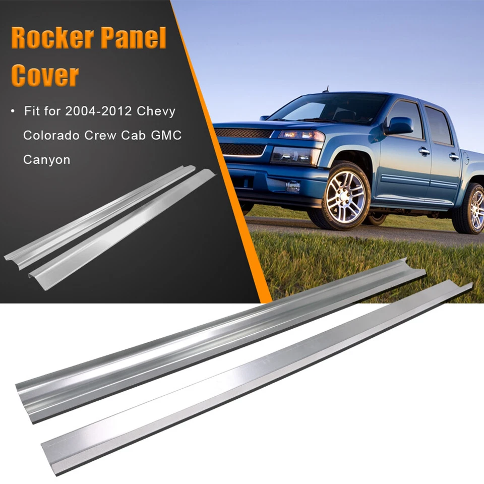 2 Pcs Outer Rocker Panel for 2004-2012 Chevrolet Colorado Crew Cab Gmc Canyon - Image 2 of 4