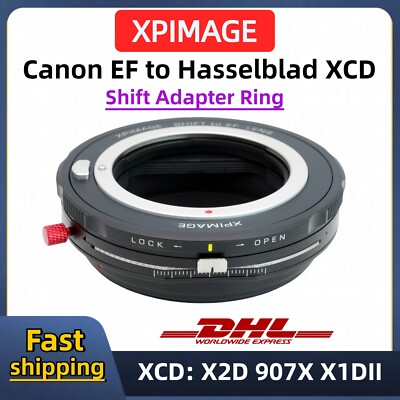 Canon EF lens to Hasselblad X-mount Camera Shift Adapter XPIMAGE Shift EF-XCD