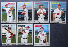 2019 Topps Heritage High Number Washington Nationals Base Team Set Baseball Card
