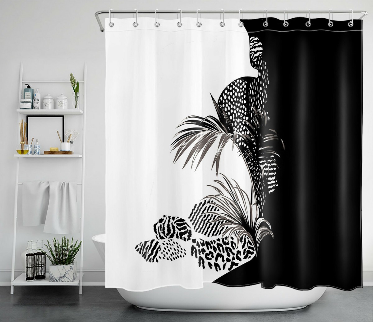 Black White Zebra Bathroom Themes