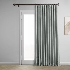 HPD Half Price Drapes Extra Wide Faux Silk Blackout Curtains 96 Inches Long f...