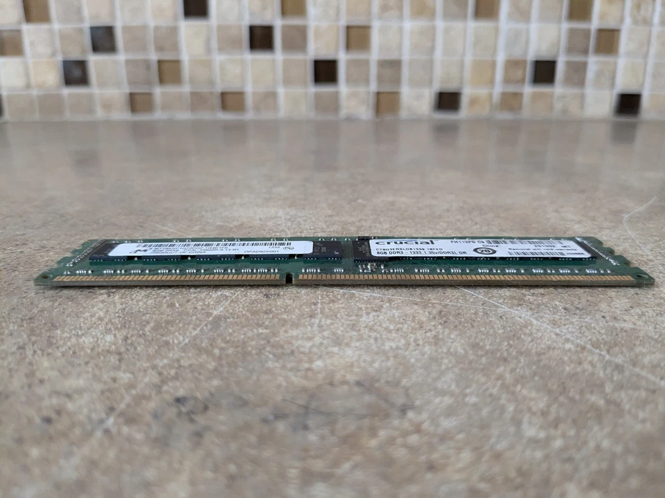MICRON 8GB MT18KSF1G72PDZ-1G4E1FE PC3L-10600R DDR3 ECC SERVER MEMORY RAM L2-8(6) - Image 3 of 4