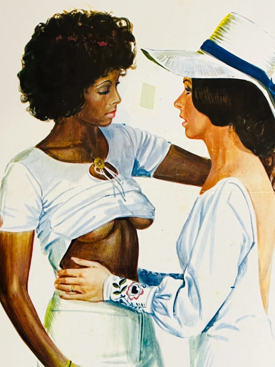 1974 ZELDA interracial lesbian Italian locandina movie poster Art !!! | eBay