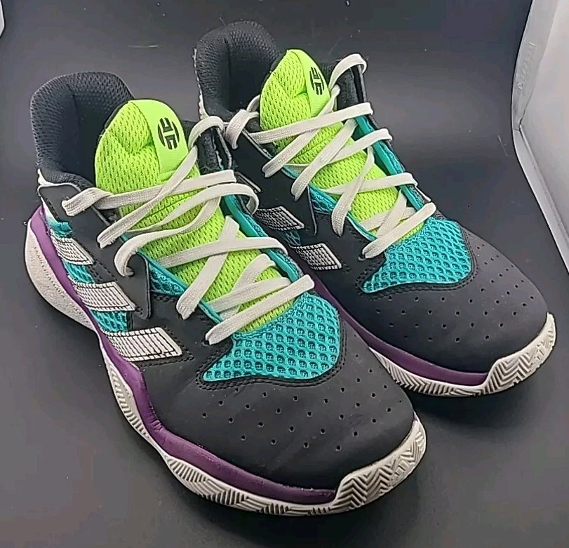 Adidas Harden Stepback FV7435 Scarpe da basket bambini 5 5 multicolore in pelle