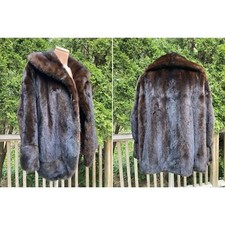 Size Fits L Genuine Mink Fur Coat Jacket Women's Winter Vintage Jack Slade Furs