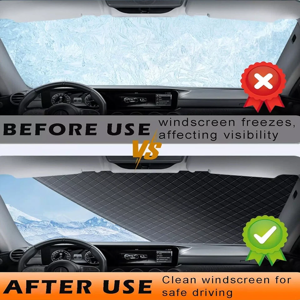Cubierta de Parabrisas de Coche Cubierta de Parabrisas de Coche para Hielo y Nieve 218x148cm Foto 4 de 4