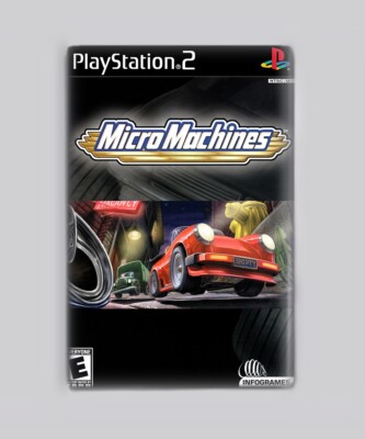 MICRO MACHINES  PS2 - 2''x3'' FRIDGE MAGNET (playstation 2 retro