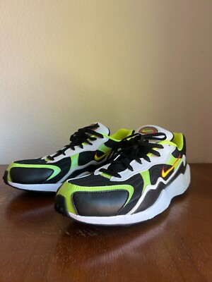 Nike Air Zoom Alpha Volt Mens 10.5 Yellow Black White Sneakers /19A