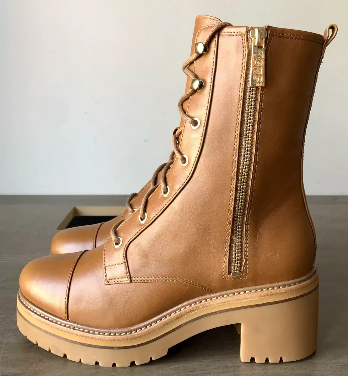 Michael kors anaka combat boots 2025