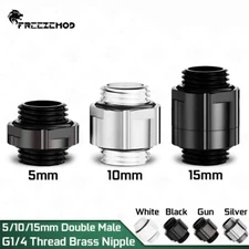 FREEZEMOD Double Male Head Thread 5mm/10mm & 15mm Rotary Brass Extension Fitting