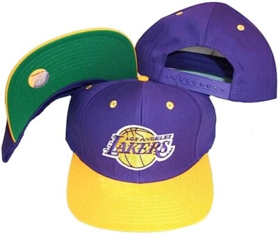 Vintage Los Angeles Lakers adidas Two Tone Purple/Gold Snapback