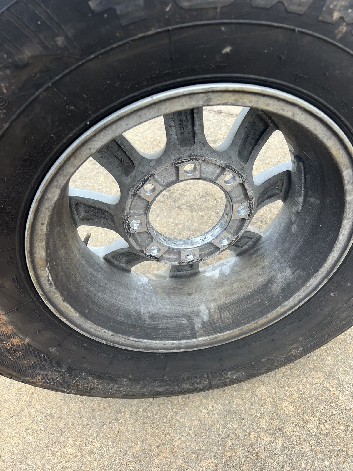 2ST235/85R16 Power King Towmax STRII Trailer F/12 Ply Tires AND (1) 6 Lug Rim eBay