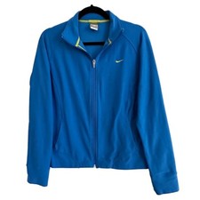 Nike Blue Full Zip Track Jacket Womens Medium