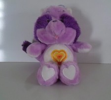 Vintage Kenner Care Bears Cousins Bright Heart 1984 Raccoon Purple Plush 13  