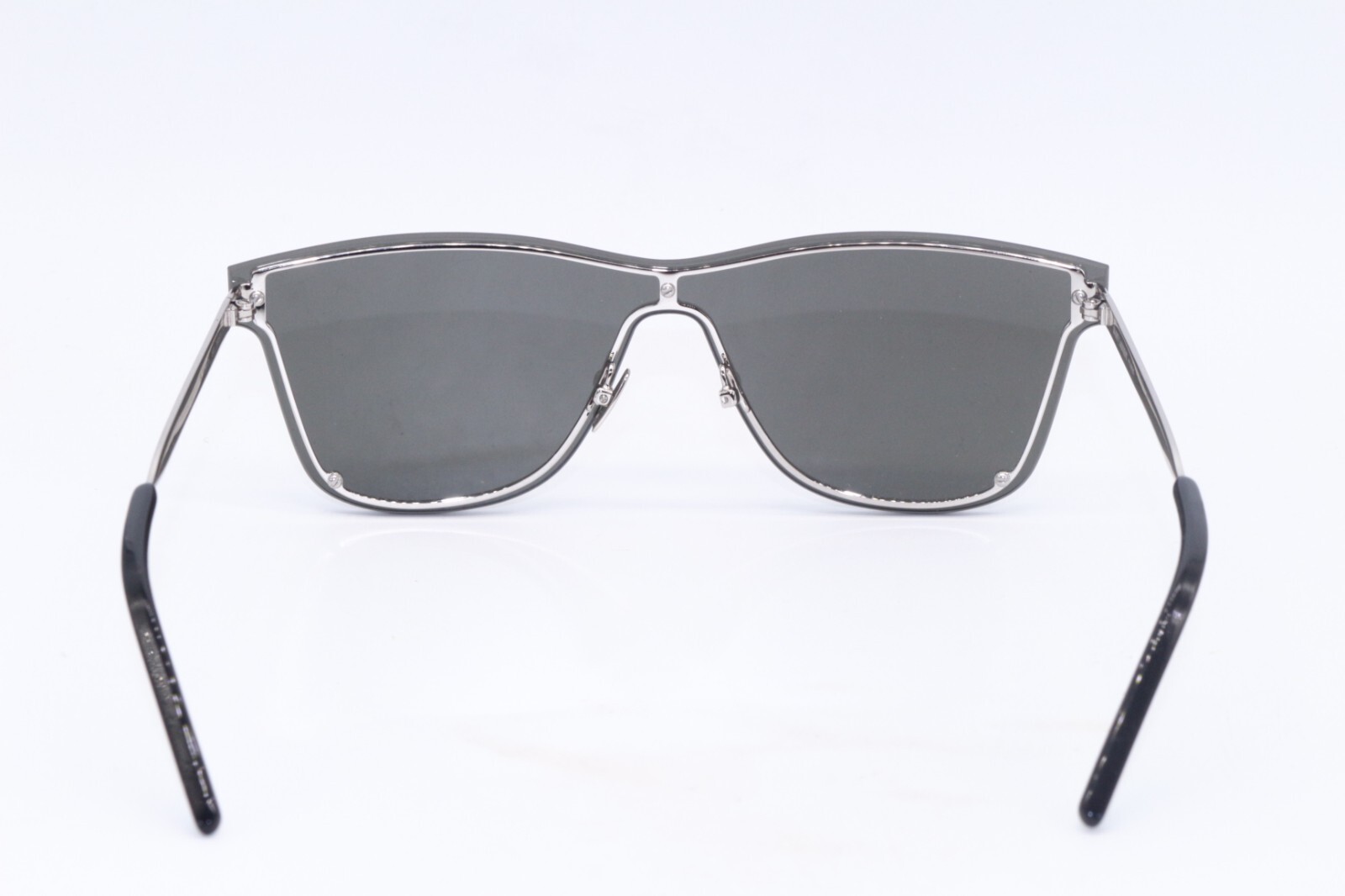 MASCHERA SAINT LAURENT SL 51 002 NERO ARGENTO SPECCHIO OCCHIALI DA SOLE AUTENTICI 99 01