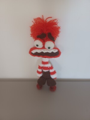 Inside Out 2 Movie Doll Crochet Character Anxiety Handmade Amigurumi Figure