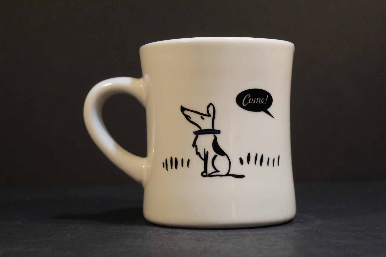 Bad Dog 10 oz. Coffee Mug, "Come" Heavy Diner/Restaurant Ware, Vintage M Ware