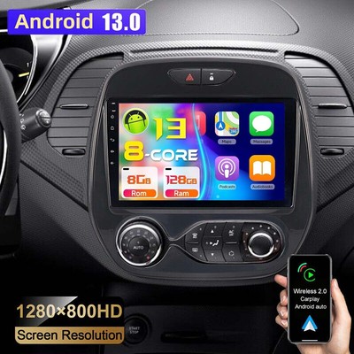 8-Kern 8+128GB Für Renault Captur MK1 2013-2019 Android 13 Carplay Autoradio BT