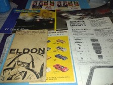 Scalextric And Eldon Literature Lot - Stickers, Track Plans, Assy Instructions,