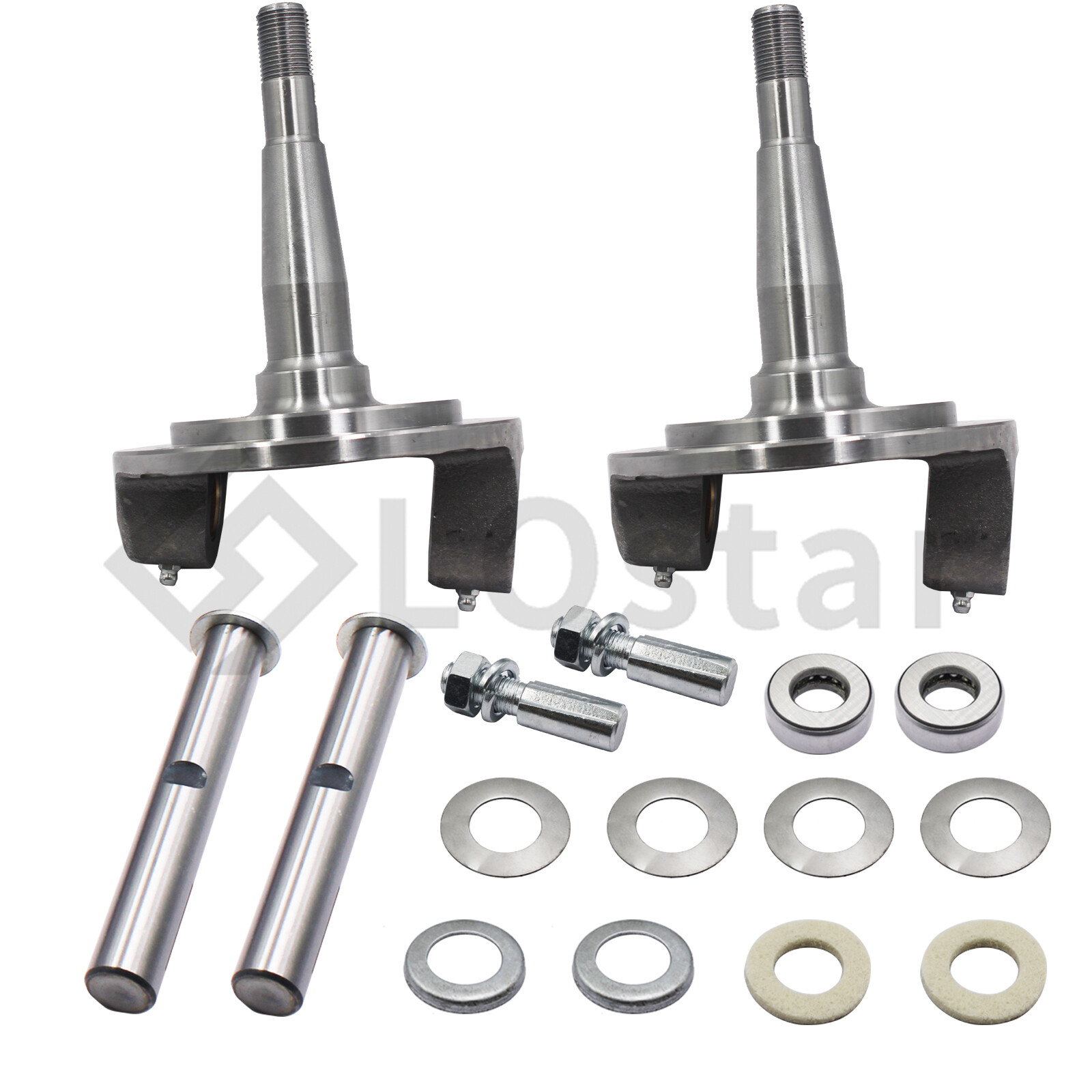 Straight Axle Round Spindles with King Pins & Bushings Set For 1928