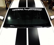 Lethal Performance Windshield Banner Decal Sticker New 1pc Fits Cars Trucks Lethal Performance Windshield Banner Decal Sticker New 1pc Fits Cars Trucks