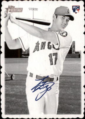 大谷翔平 RC 2018 Topps Heritage 1969 プリントサイン