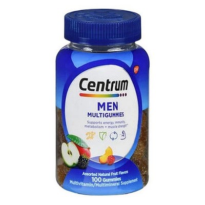 Men Multigummies Assorted Natural Fruit 100 Count