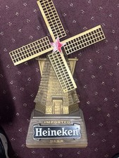 Vintage Heineken Windmill Beer Display Sign Tabletop /Wall Display 21"x 14"