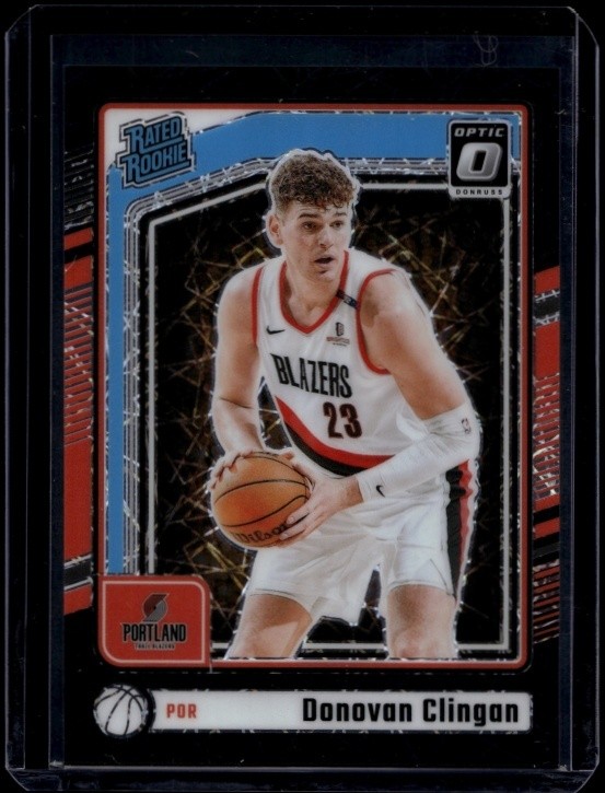 2024-25 Panini Donruss Optic Donovan Clingan #272 RC Rookie Black Velocity /39